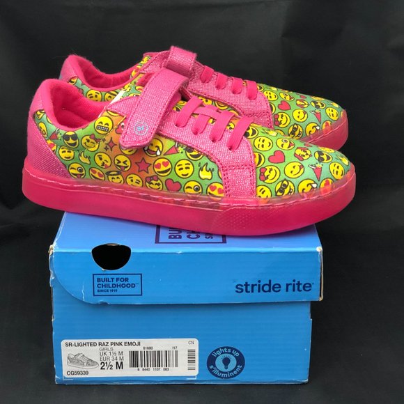 NWB Stride Rite Girls Lights Raz Sneaker Sz 1 - Picture 2 of 3
